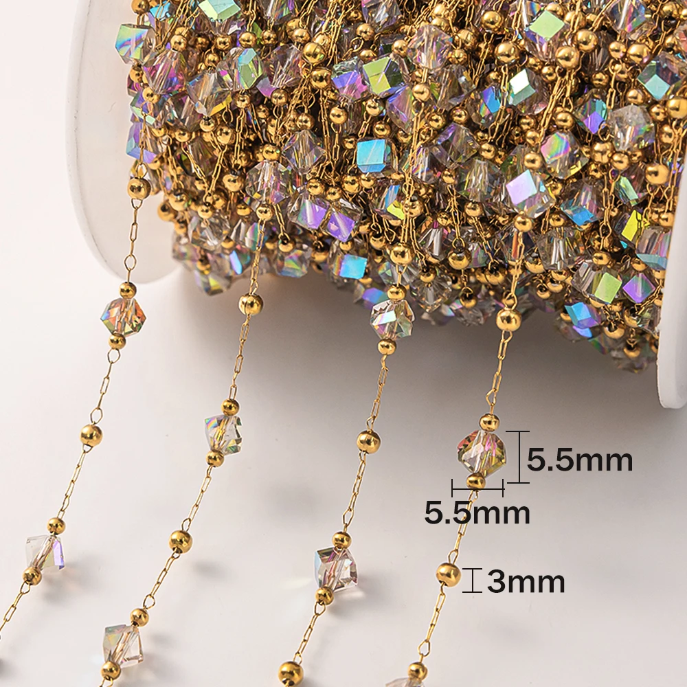 1Meter Crystal Stainless Steel - огляд і ціна Jewelry Making Gemstones