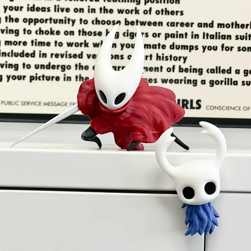 Hot Hollow Knight: Silksong Anime Spiel Figur Magnetischer Kühlschrank Aufkleber Kawaii Mini Puppe Hornet Ornament Trendy Spielen Kinder Geschenk