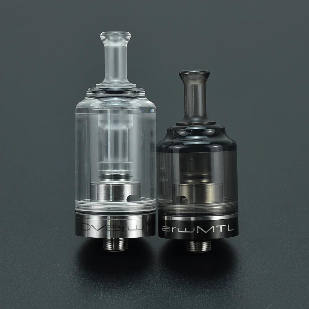حار Coolvape Dvarw MTL RTA pc pei 2.6 مللي 5 مللي قطعة شفافة من خلال الأسود لتقوم بها بنفسك Dvarw Vape خزان ملحق