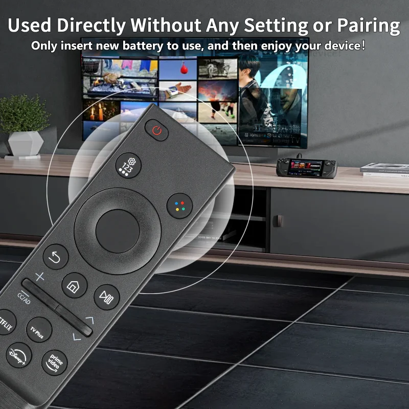 BN59-01388A BN59-01457A For Samsung Remote Control Replacement With NETFLIX PrimeVideo Buttons, For Samsung Crystal 4K  TV
