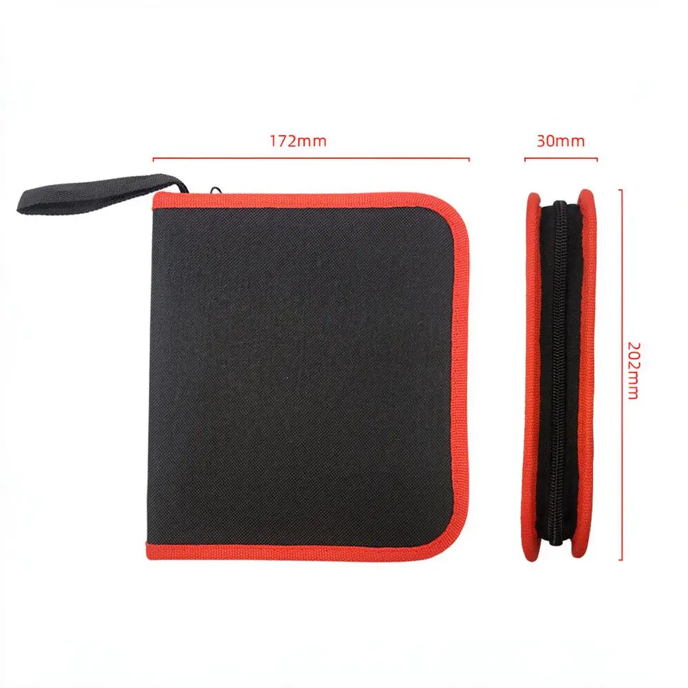 Durable Tool Organizer Bag For Long Screwdriver Bits Oxford Fabric Storage Pouch Case Portable Hardware Carrying Bag