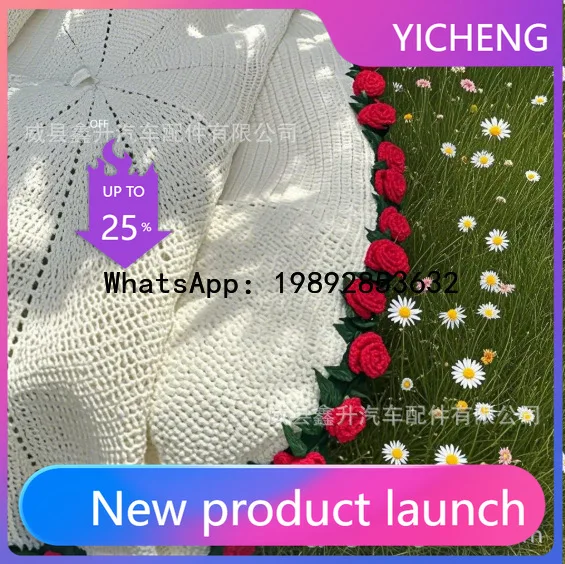 

JF Rose Bouquet Blanket Handwoven Crocheted Flower Finished Qixi Festival Wool Gift Bouquet Valentine's Day