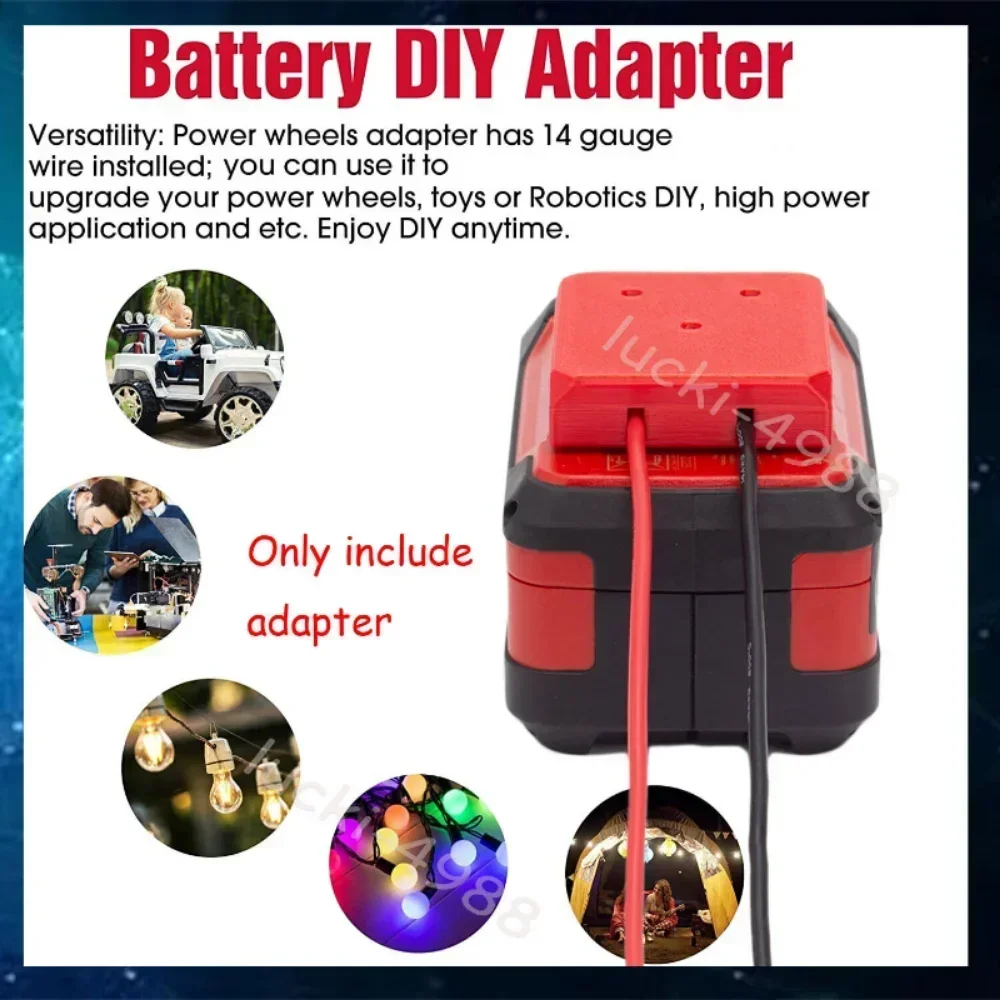 Adaptador de batería para Ozito 18V, conector de alimentación de base de batería, de calibre 12/14 robotico (batería no incluida)