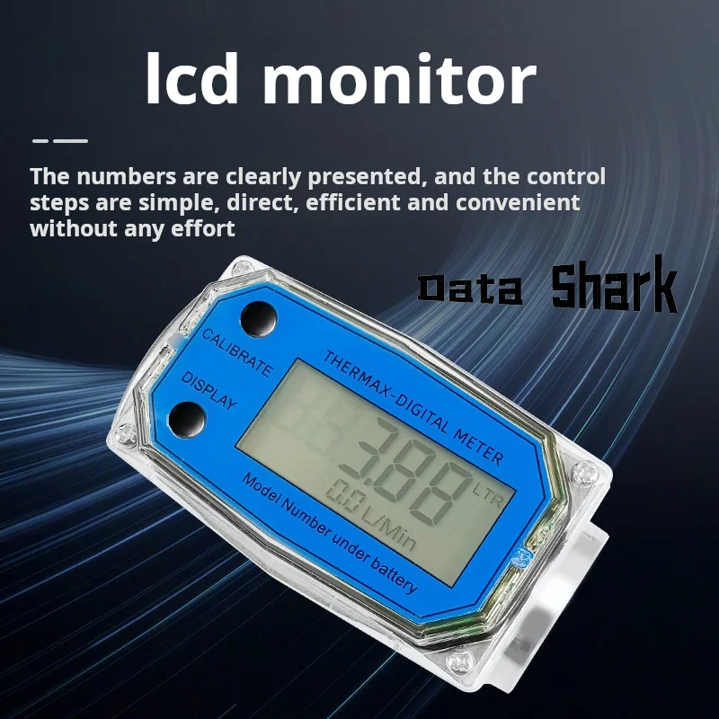 Aluminum Alloy Diesel Gaso Methanol Paraffin Meter Turbine Flowmeter Battery Type 3” Digital Flow Meter For Fuel - view 6