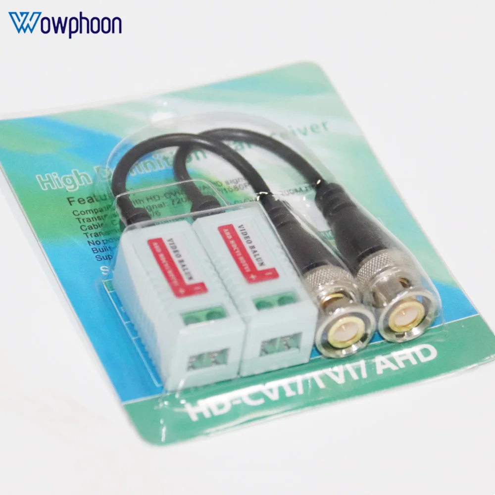 ツイストペアアナログHDトランスミッター,プレスタイプのビデオバラン,高解像度トランシーバー,HD-CVI ahd tvi,10ペア,4 in 1