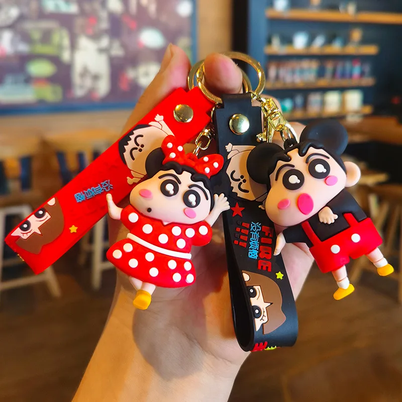 크레용 신짱 만화 크로스드레싱 키 버클 코믹 주변 상품 백팩 변신 장식 선물 어린이 키체인