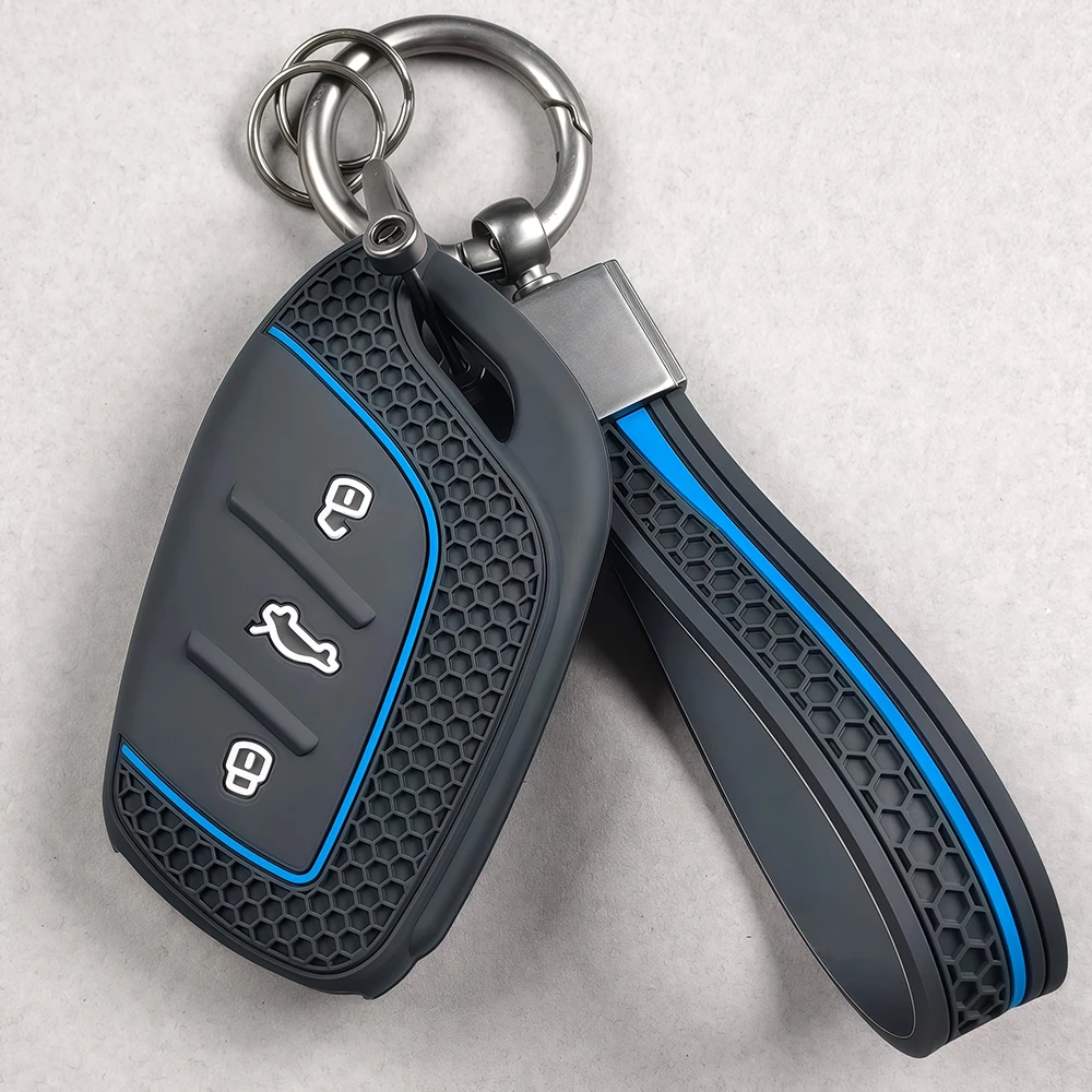 Silicone Car Key Cover Case For MG ZS HS 2026 2025 MG6 MG4 MG5 MG3 MG7 Roewe RX3 RX8 ERX5 RX5 I6 I5 Accessories