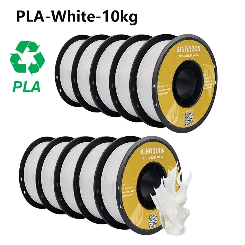 To 3D Printer 10KG PLA PETG ABS Filament 3D Printing Plastic Material 1.75mm 100% No Bubble Spool