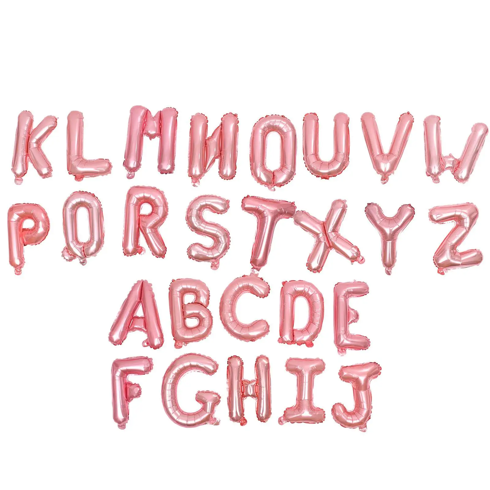 

26 Pcs Alphabet Foil Balloons 16 Letters Decor Wedding Birthday Party Supplies Reusable Aluminum Balloon