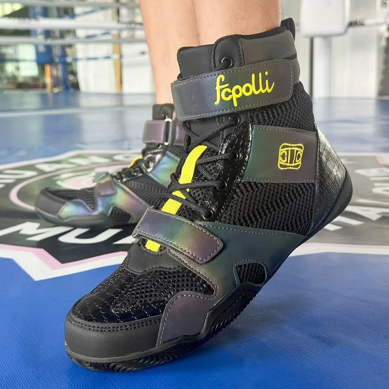 

Original Brand Professional Wrestling Sneaker Top Quality Wearable Boxing Fighting Boots Comfortable Anti Slip Gym Training Shoe