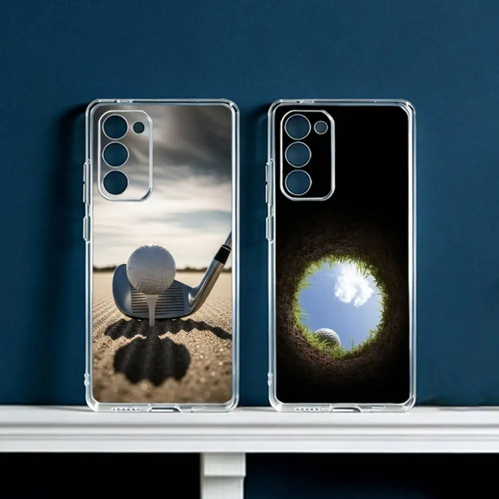 M-Modern G-Golf  Phone Case For Samsung Galaxy S24 S25 S23 S22 S21 Plus S24 S25 Transparent Cover Case