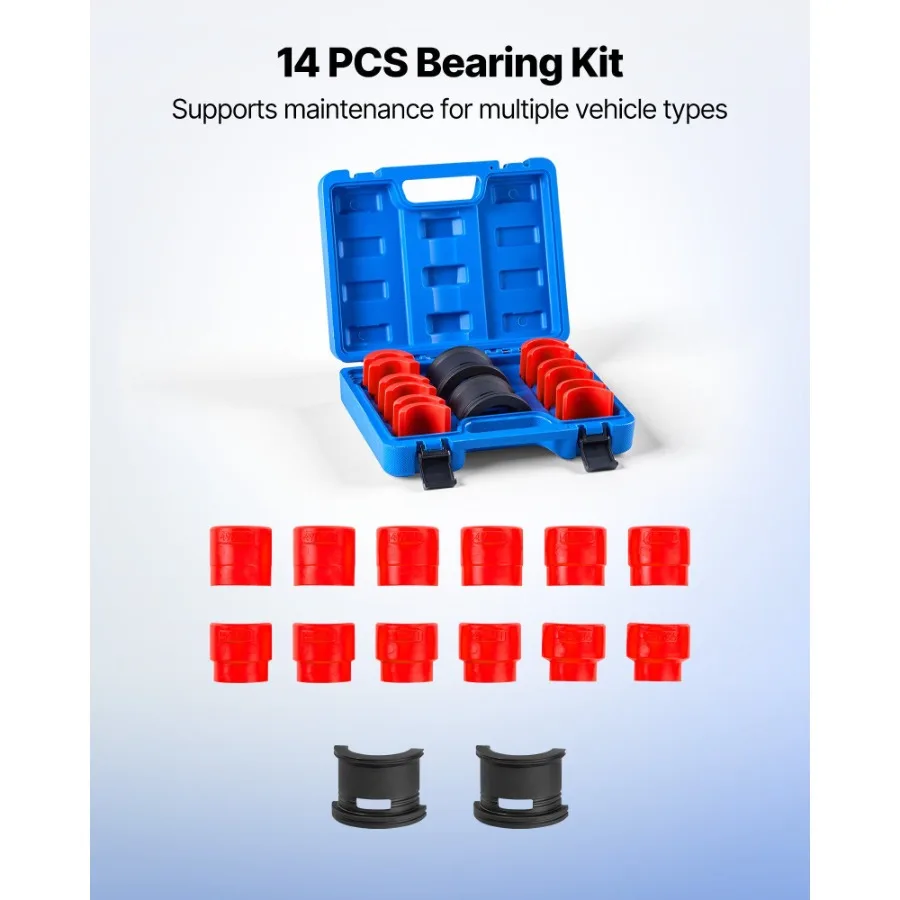 تحمل الصحافة كيت 14 قطعة تحمل سباق وختم سائق مجموعة مع البطانات والمحولات جلبة سائق أداة مجموعة الكربون الثقيلة