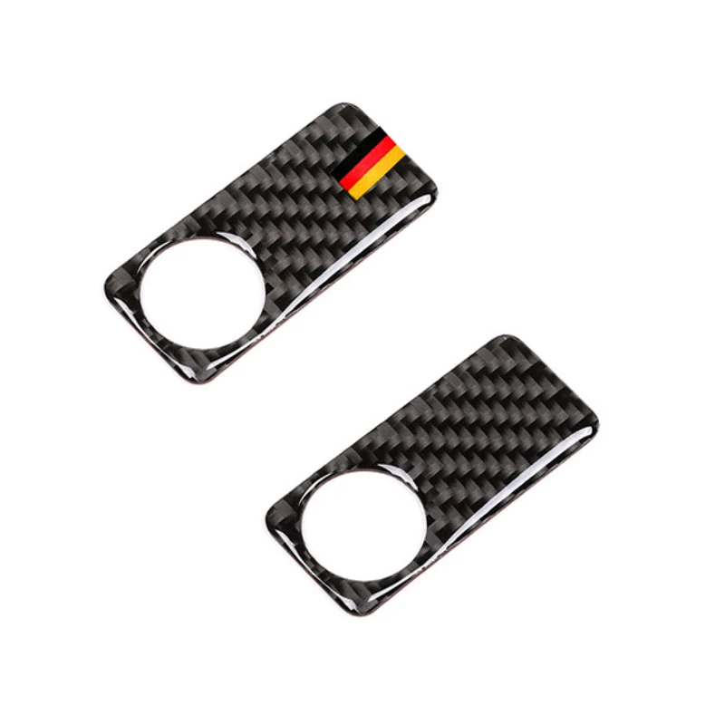 Car Carbon Fiber Passenger Side Glove Storage Box Handle Cover Decor Trim For Mercedes Benz C Class C180 C200 C300 GLC260 W205