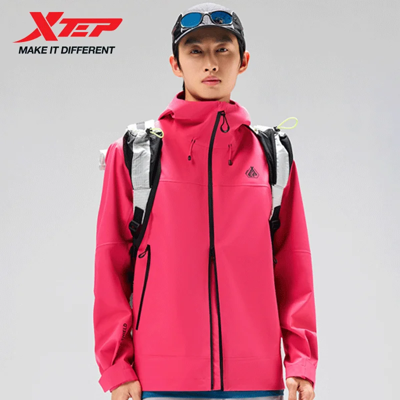 Xtep Wings 2.0 Male And Female Unisex's Quick-Drying Windproof Waterproof Sports Mountaineering Jacket 8741272C0098