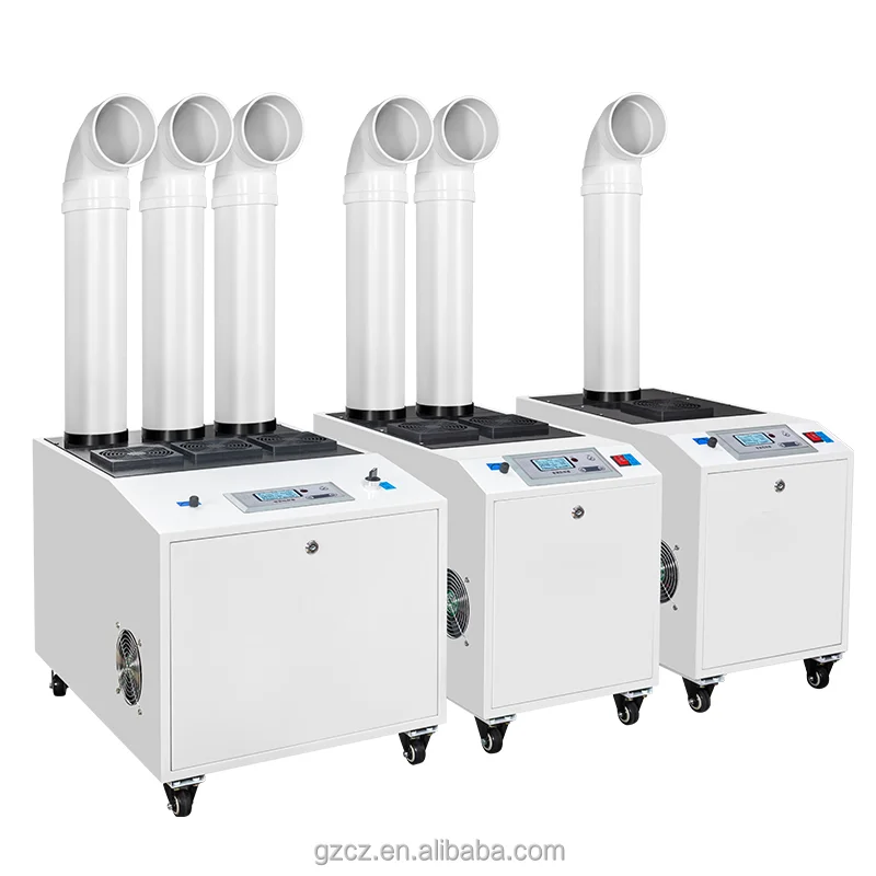 Ultrasonic Industrial Humidifier Portable Continuous Cool Mist Maker Commercial Industrial Humidifiers with Wheels for Factory