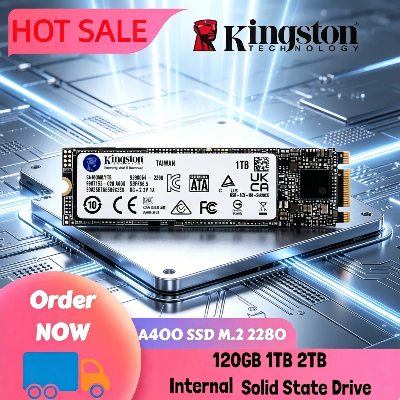 SSD Kingston A400-NGFF M.2 2280 Internal Solid State Hard Drive 120GB 240GB 480GB 1TB 2TB High Performance for Laptop Desktop