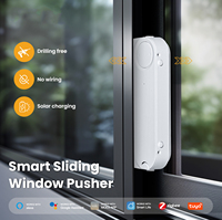 Tuya ZigBee Smart Sliding Window Pusher Automatic Opener Closer Solar Charging App Remote Control Support Alexa Google Home