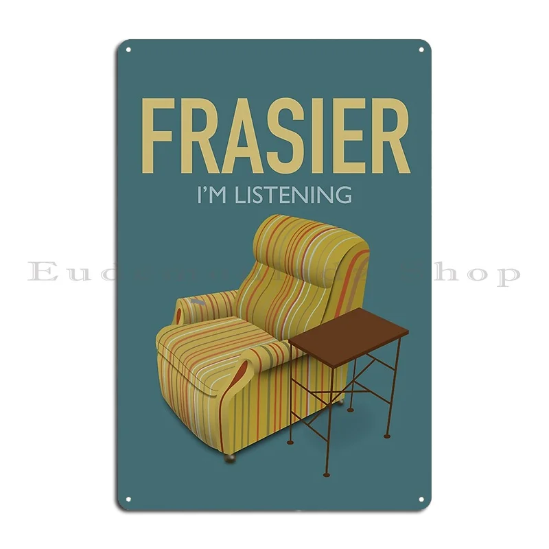 Frasier Tv Series Poster Metal Plaque Poster Designer Wall Cave Create Club Wall Cave Tin Sign Poster