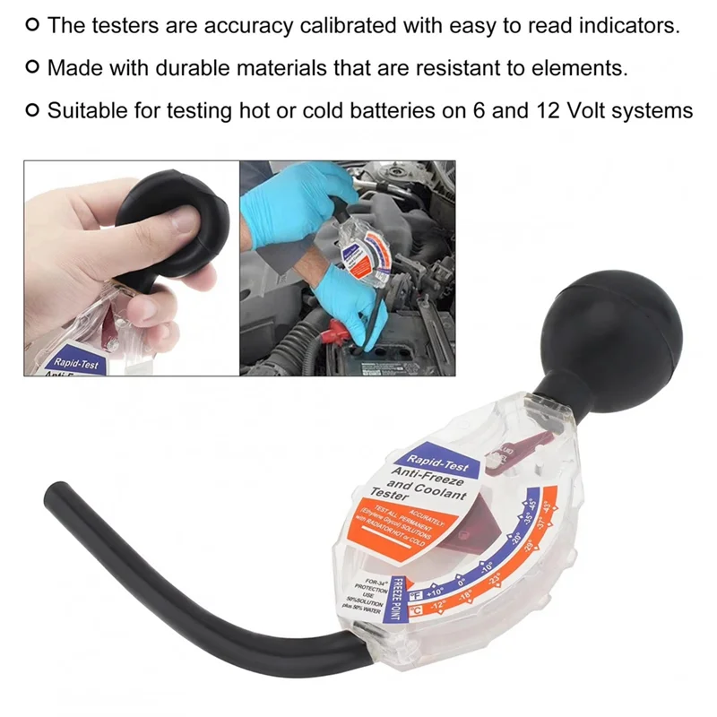 부동액 농도계 냉각수 테스터 ° 씨 ° F 디스플레이 부동액 정확한 다이얼 밀도 측정기 자동차 라디에이터 냉각수 도구