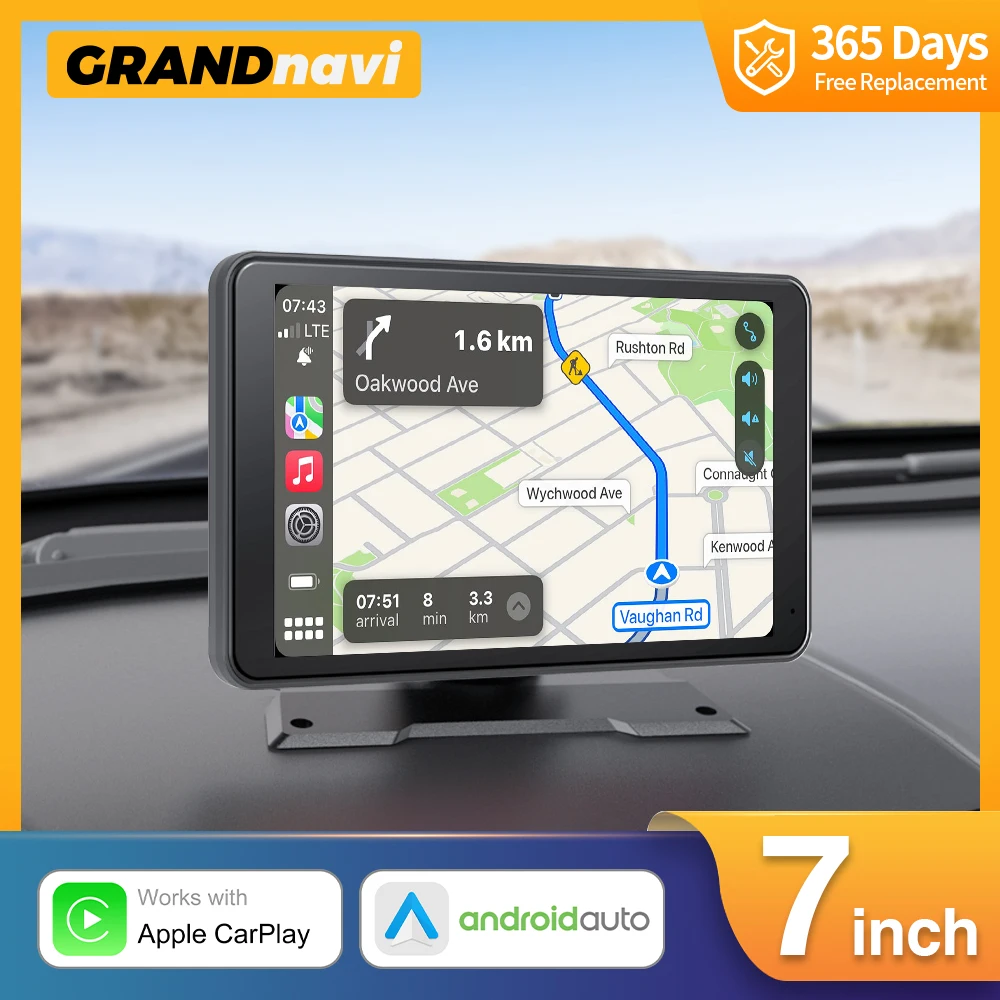 

Universal 7inch Car Radio Wireless CarPlay Android Auto Multimedia Video Player Mirrorlink Touch Screen For Nissan Toyota Audio