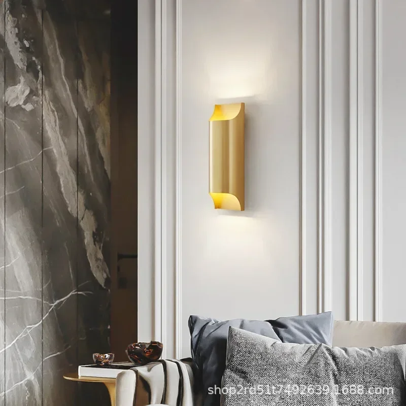 

Modern Brass LED Wall Sconce Gold Black Body Light For Foyer Bedroom Dining Room Aisle G9 G4 Bulb Compatible Fixture