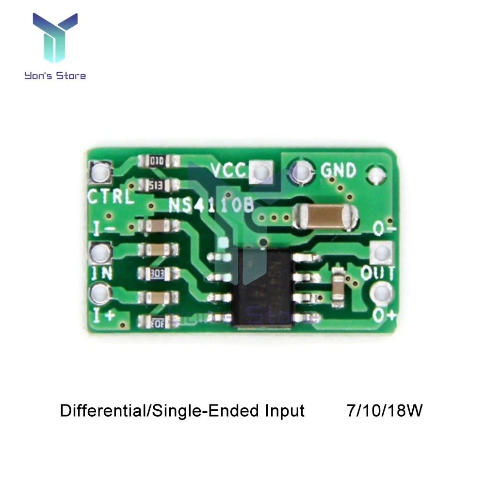 High Quality 18W Class D/AB Digital Audio Power Amplifier Board Differential Power Amplifier Board NS4110B 6-14V