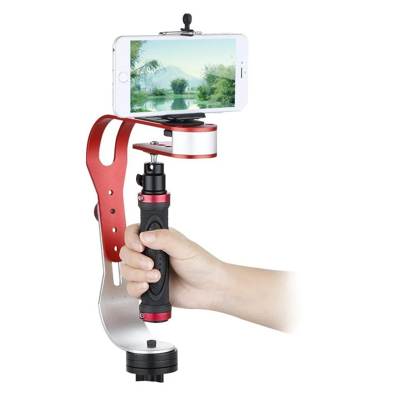 Video Cầm Tay Ổn Định Cho Gopro Camera & QUAY PHIM Với Điện Thoại Và 1/4 \ Chân Máy, Bộ Chuyển Đổi