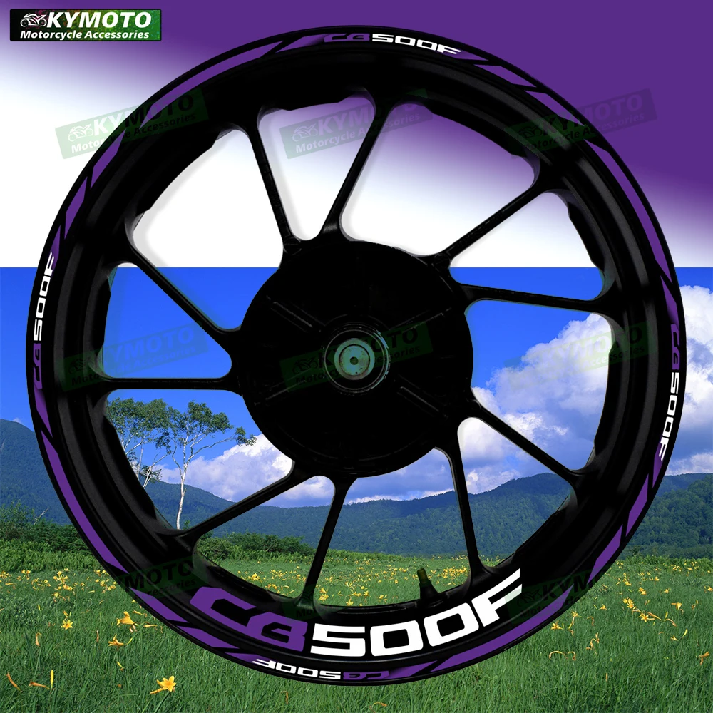 

Для Honda CB500F CB 500F аксессуары для мотоциклов 17-дюймовые наклейки на передние и задние колеса, наклейки со светоотражающими полосками, украшения