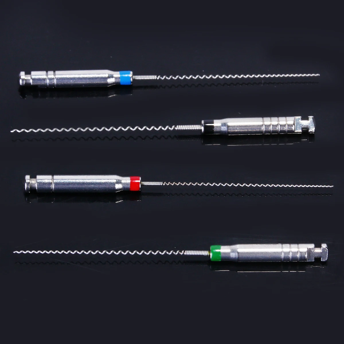4pcs/Box JUMTOP 21/25mm 25#-40# Dental Rotary Paste Carriers Spiral Filler Lentulo Assorted Engine Filling Paste Dentistry Tool