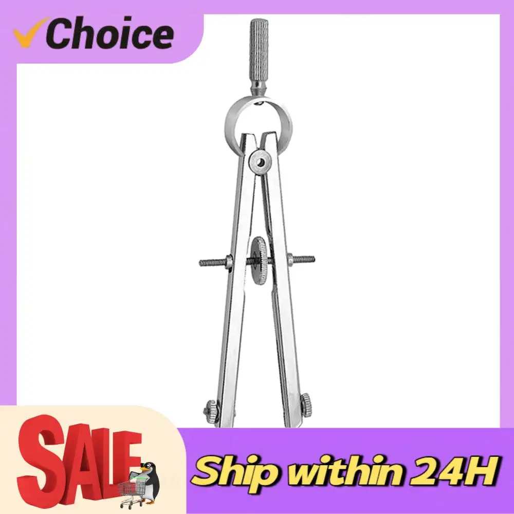 Spring Protractior Compasses Multifunction Engineering Math Geometry Set with Lock Precision Spring Gauge Drawing Tool