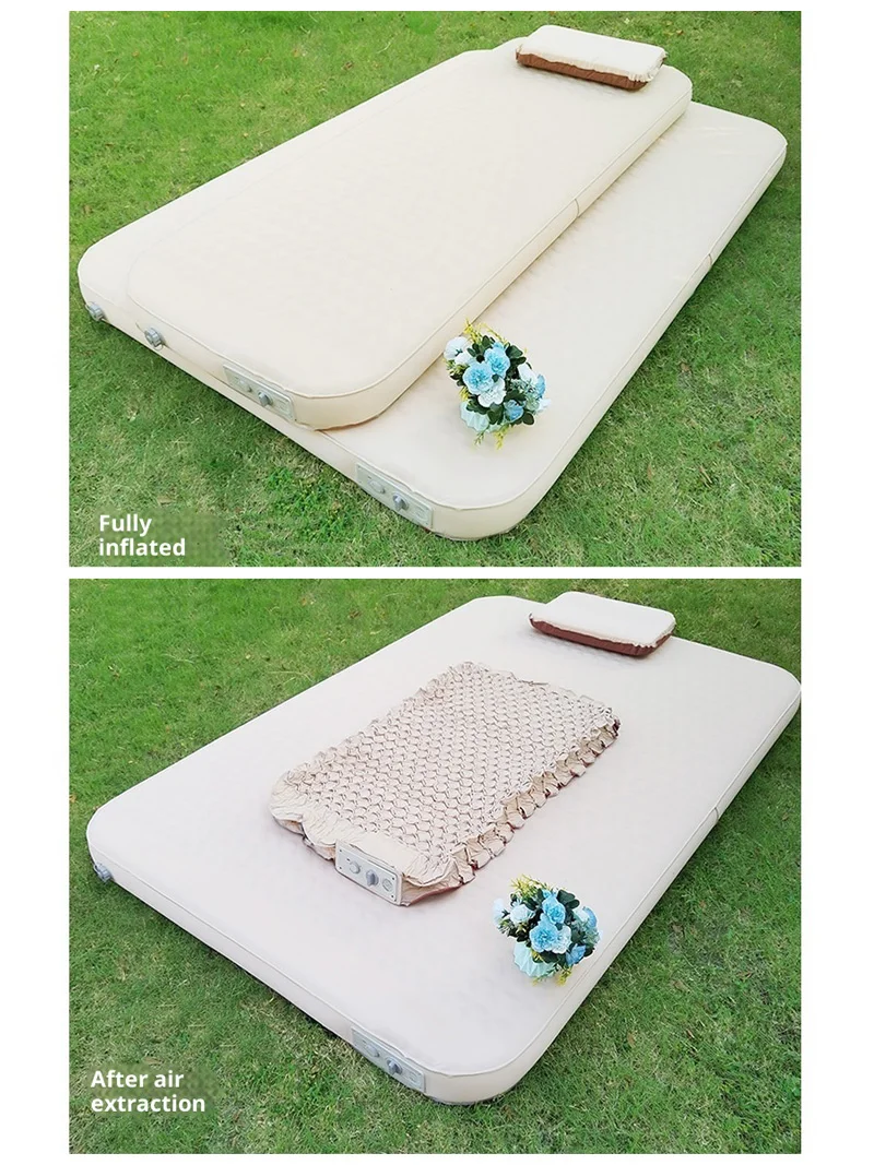 lohascamping 2026 Self-inflating Mat Compact Folding Sleeping Bed  Camping Tent Mat Air Mattress 10cm Thicken Sleeping Pad with