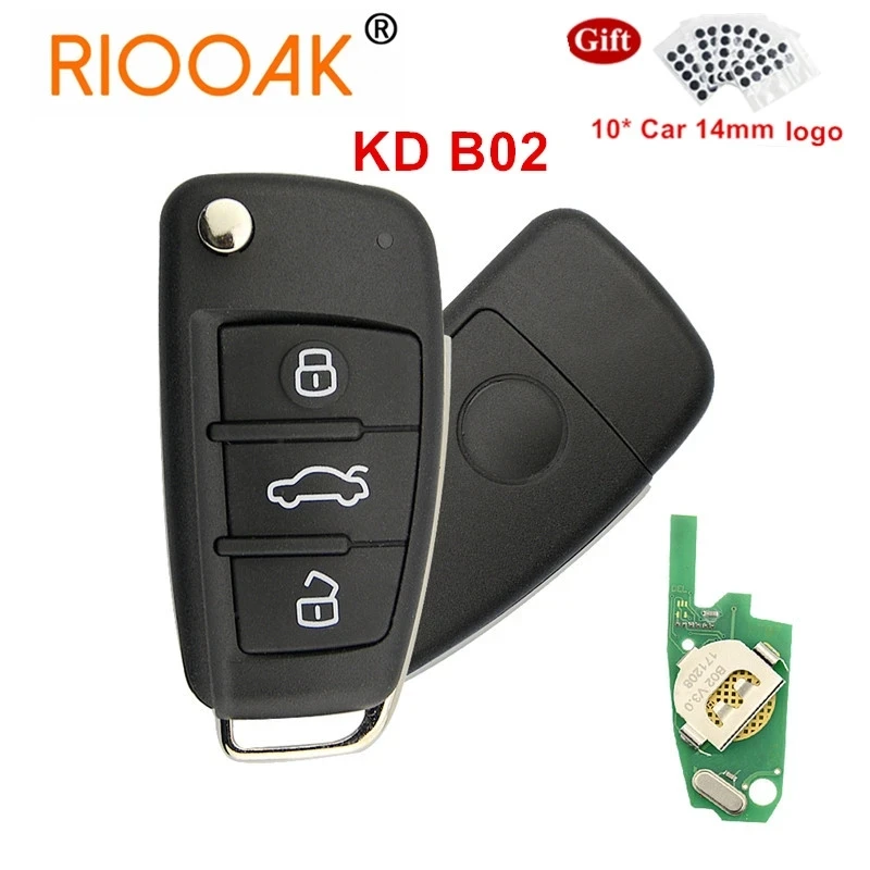 

KEYDIY B Series B02 3 Buttons Universal Remote Control for KD900 URG200 KD-X2 Mini KD To Generate New Remote for Audi A6L Style