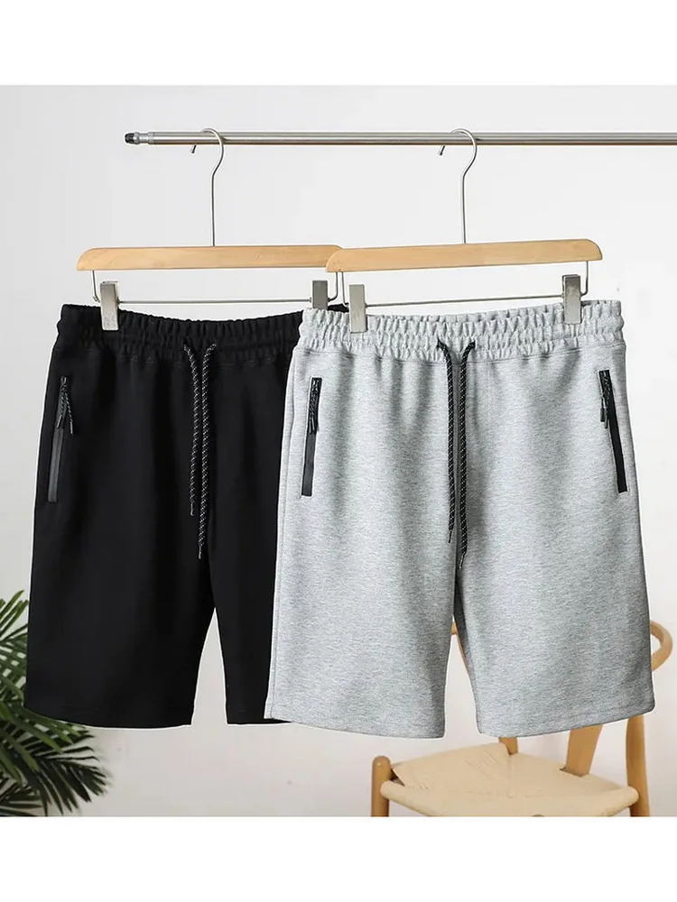 

Летние мужские спортивные брюки из смесового хлопка, свободные, прямого кроя, повседневные, дышащие, комфортные, с воздушной прослойкой, длиной до колена