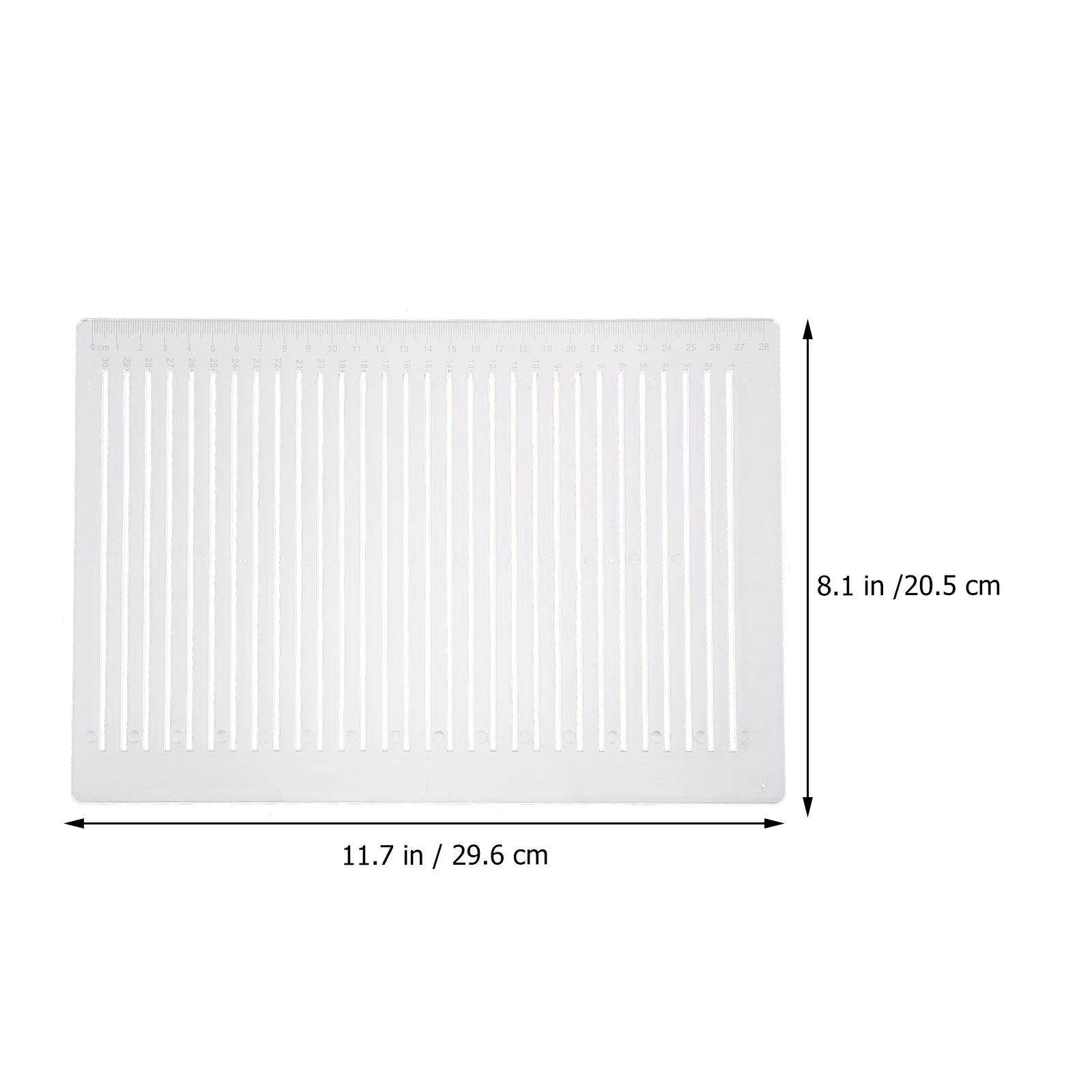 Milisten-Linha reta Stencil Template, Régua para Lettering e Guia Endereçamento
