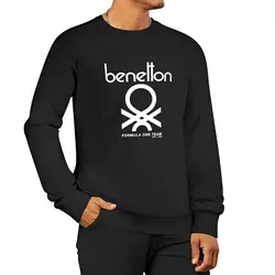 Benetton Formule Team 80S Collectie Sweatshirt Mannelijke Kleding Nieuw Sweatshirt