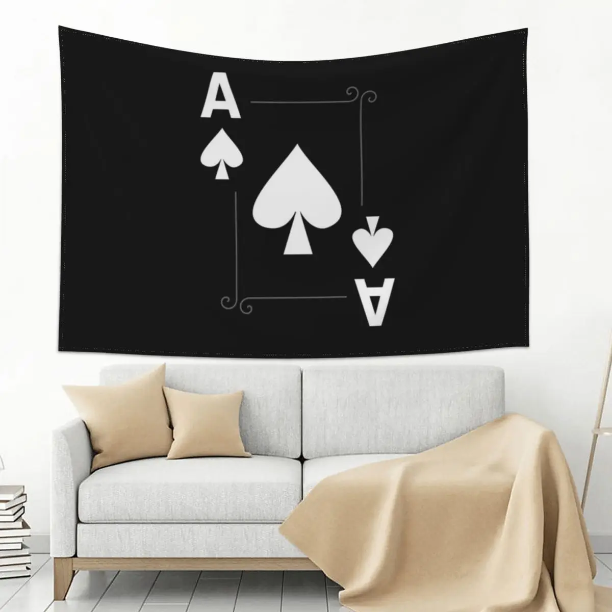 

Ace of Spades poker Tapestry