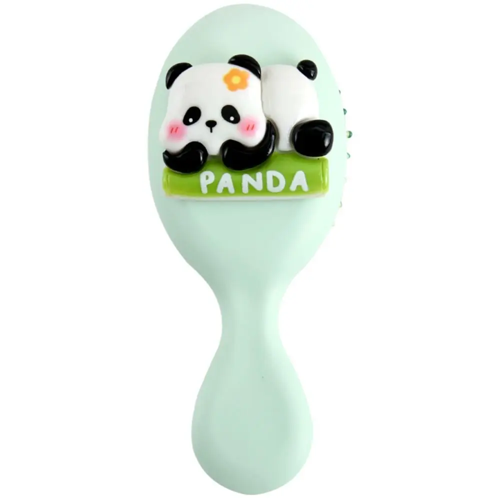 Kawaii الكرتون الحيوان وسادة هوائية مشط الشعر مكافحة ساكنة ماكياج أداة تدليك مشط لطيف دائم الباندا فرشاة شعر الأطفال/الفتيات