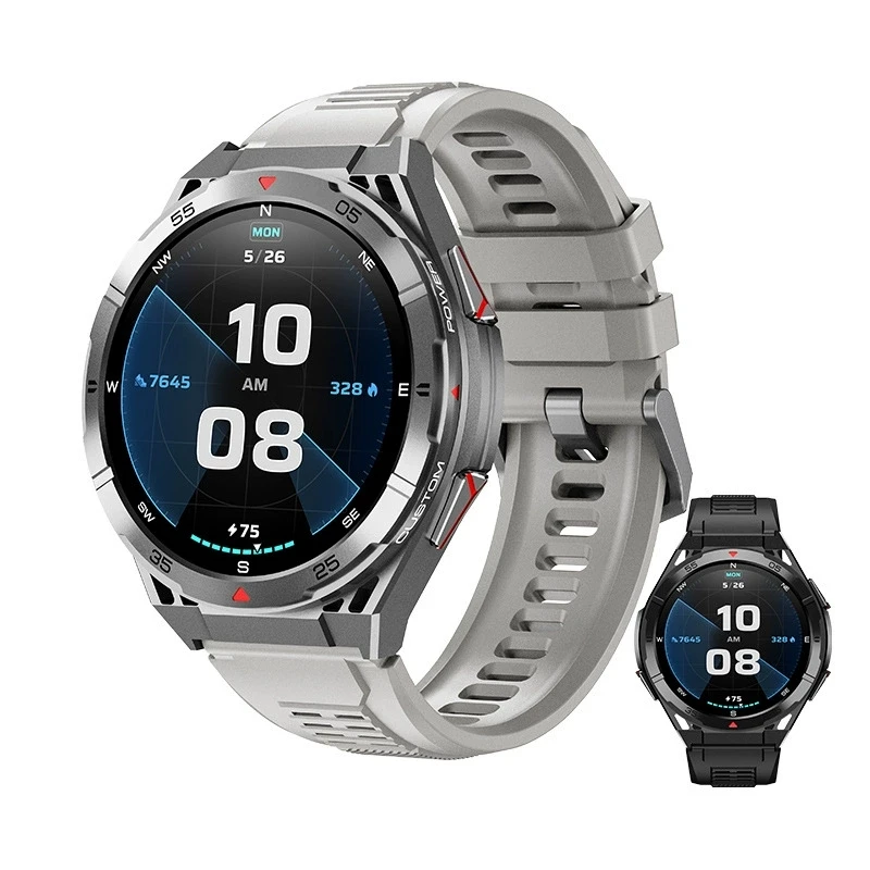 Relógio inteligente x2 gps posicionamento bússola 1.43 polegada amoled altitude barométrica esportes ao ar livre fitness x2b smartwatch para homens