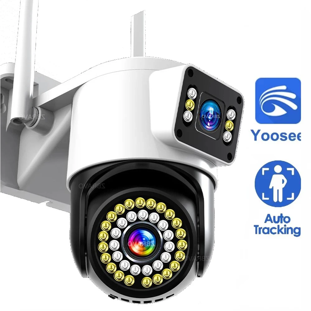

Yoosee 2MP 5MP Wi-Fi IP-камера Уличная PTZ Беспроводная камера 1080P AI Обнаружение человека Сигнализация 4-кратный цифровой зум H.265 Камера видеонаблюдения