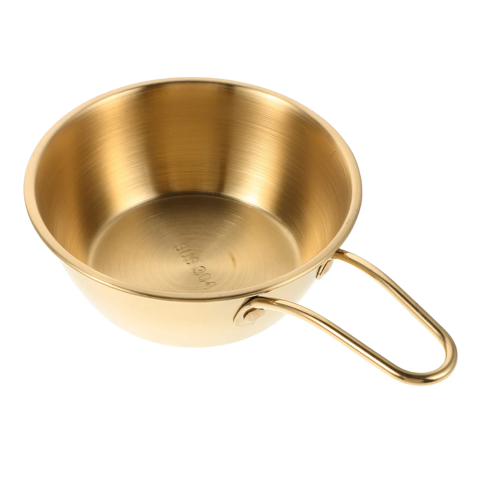 Men's Shaving Soap Bowl Stainless Steel with Luxurious Gold Handle Rich Lather Foaming Dish Wet Shaving Cream Cup Beard Tool