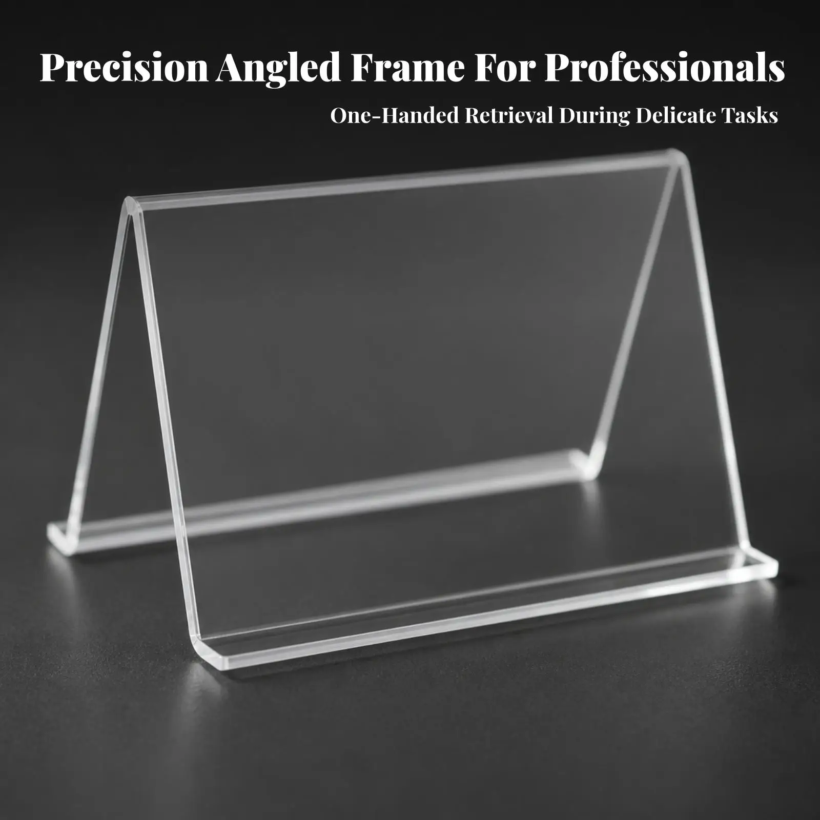 Transparent Acrylic Pliers Holder for Workshop Tabletop Tool Organizer with Flat Base and Lower Support Shelf for Quick Access