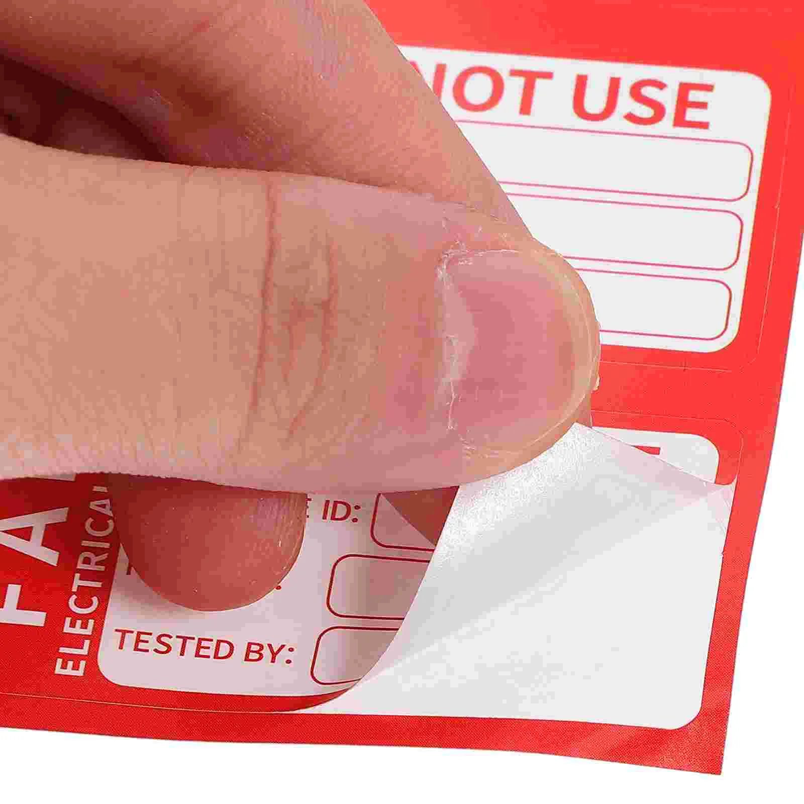 10 Sheets Qualified Label Sticker Stickers Status Tags Passed Labels for Warehouse Adhesive Paper Colored