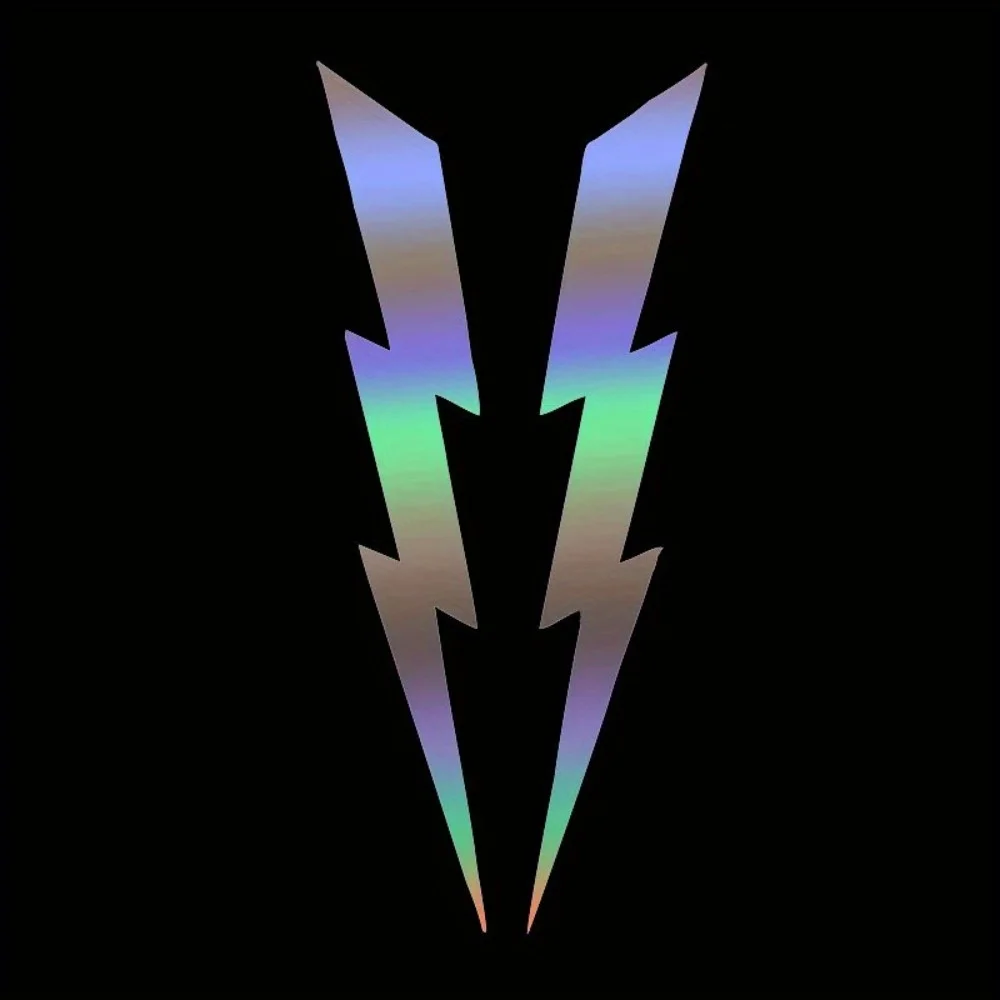 Lightning Bolt Sticker Set Waterproof Vinyl Decal Multi Color Car Motorcycle Bike Helmet Decor