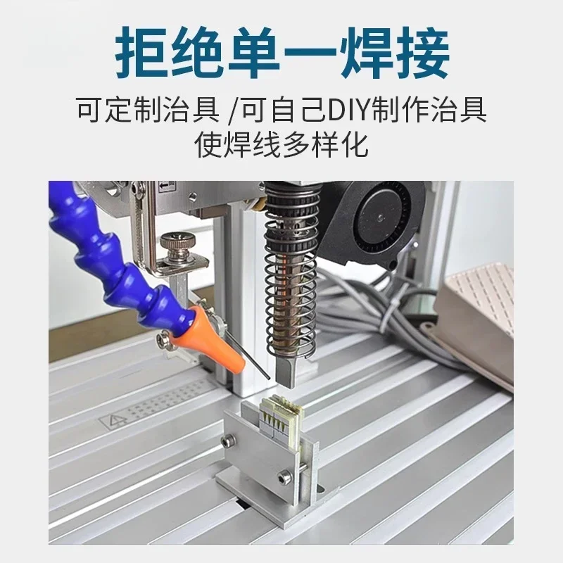 

circuit board soldering machine, small foot operated soldering machine, diode aviation plug Semi automatic soldering machine,