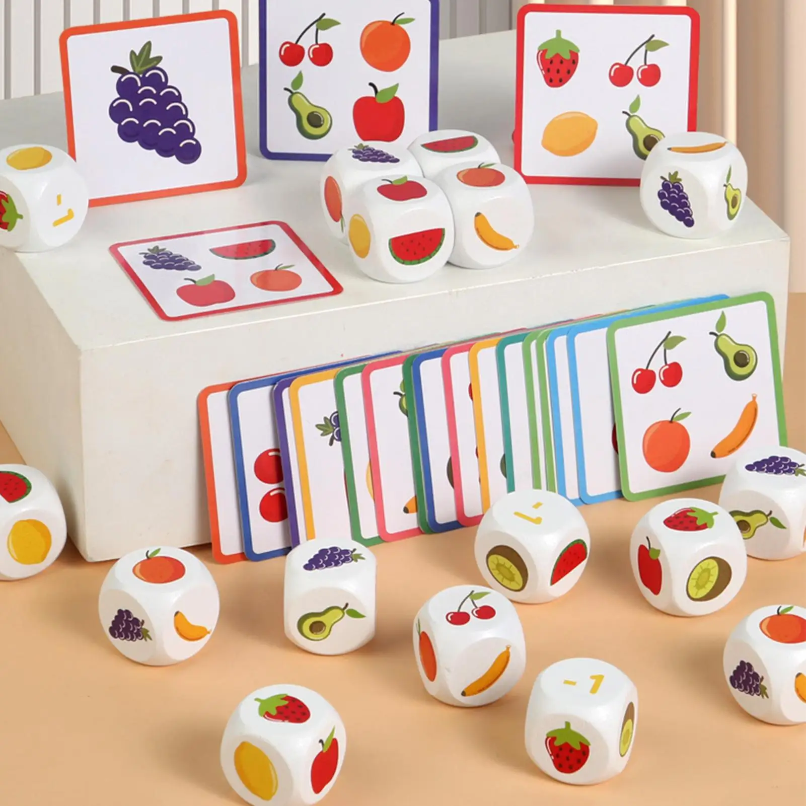 어린이 수학 주사위 게임 교육용 계산 장난감 덧셈 뺄셈 학습 게임 선물 유아용 3-6세 남아 여아용