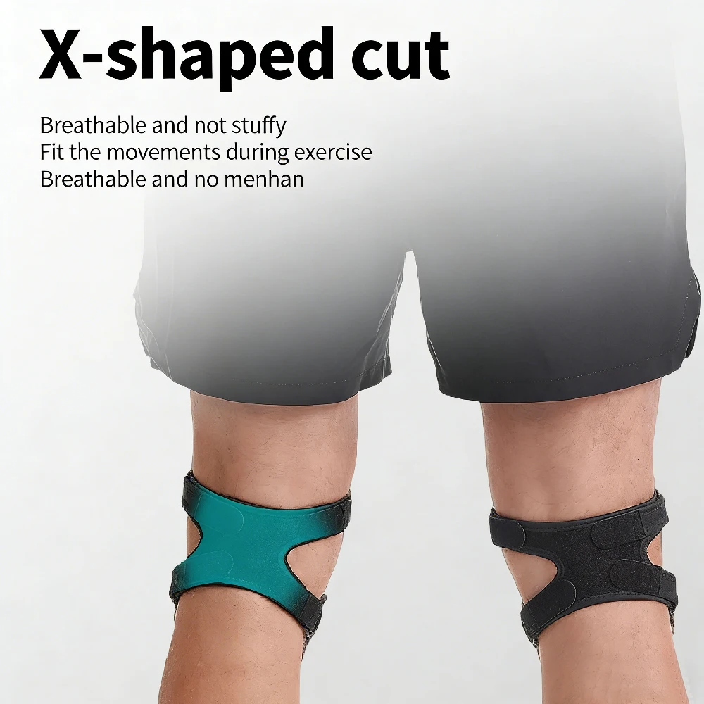 1PCS Dual Patella Knee Strap, Adjustable Double Straps with Upper & Lower Gel Pads,Effective Knee Pain Relief & Sports,Men Women