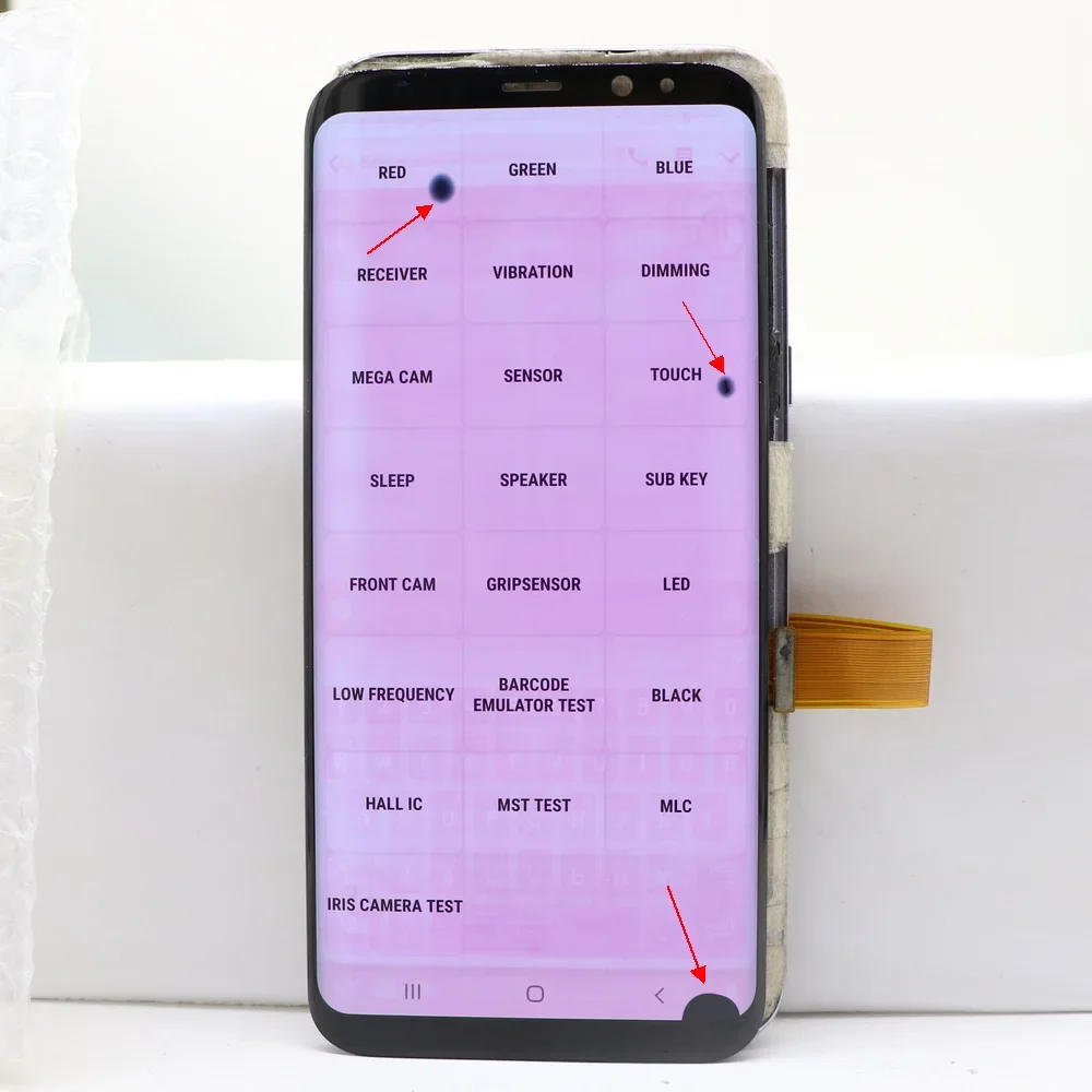 Super AMOLED For Samsung S8 Plus G955 G955F LCD Replacement Display S8+ Touch Screen Digitizer With defects screen100% testing