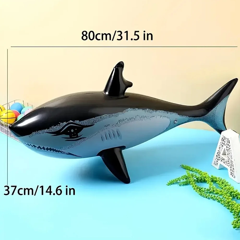 1pc Inflatable Shark Toy Beach Pool Party Swimming Game Toy Water Sports Inflatable Toys Gift