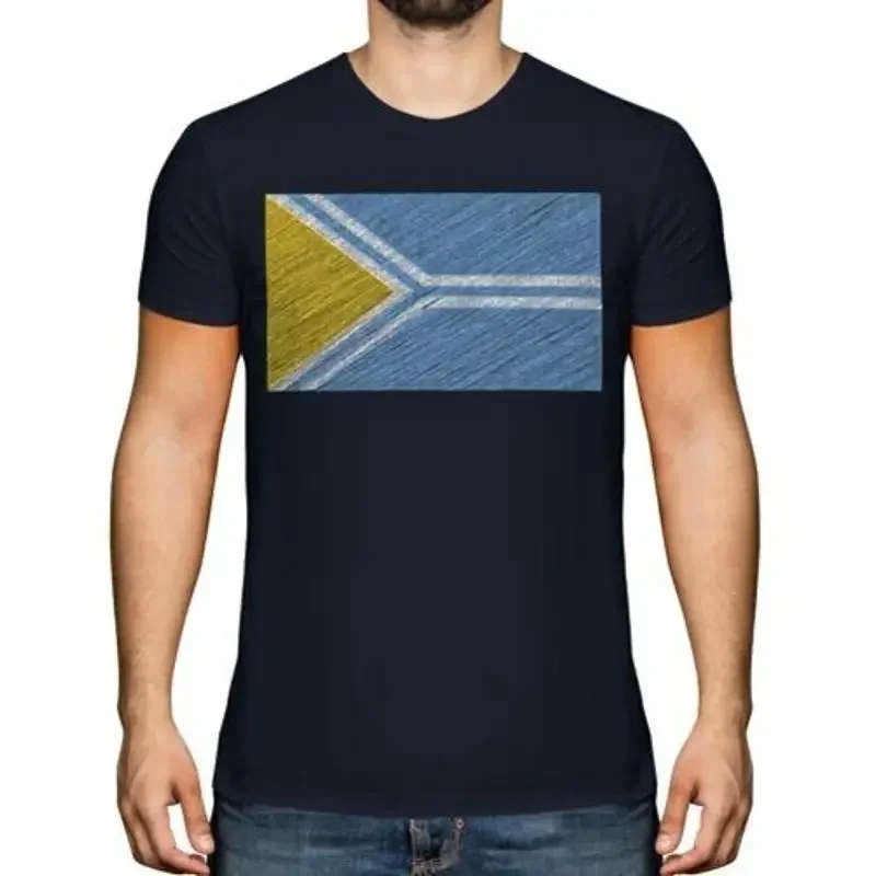 Tuva Scribble Flagge Herren T-Shirt Geschenk Fußballtrikot