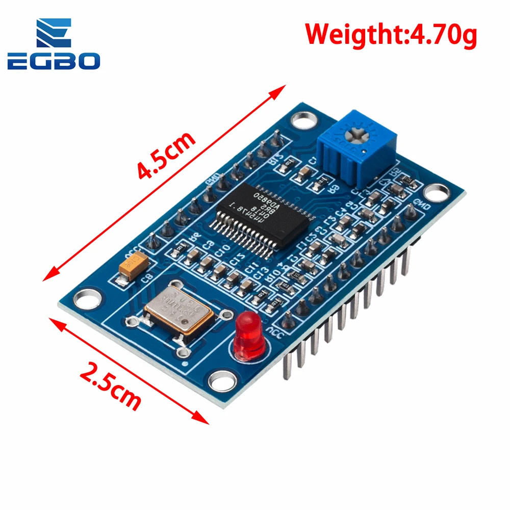 DDS Signal Generator Module Development Board 0-70MHz 0-40MHz AD9850 2 Sine Wave and 2 Square Wave